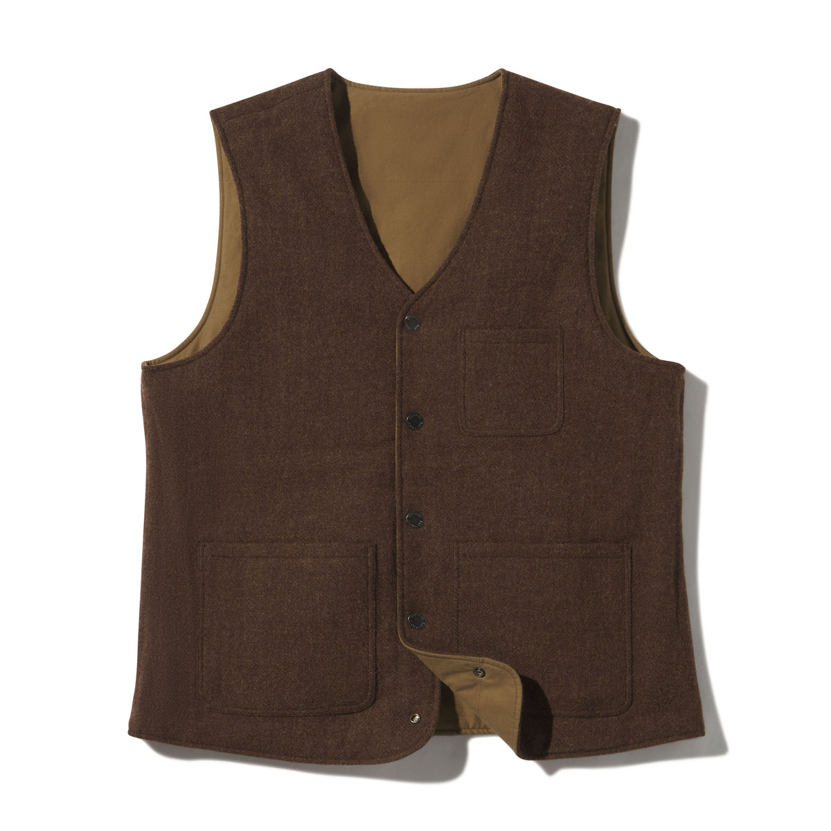 Country Tweed Reversible Vest - Chestnut – Grayers