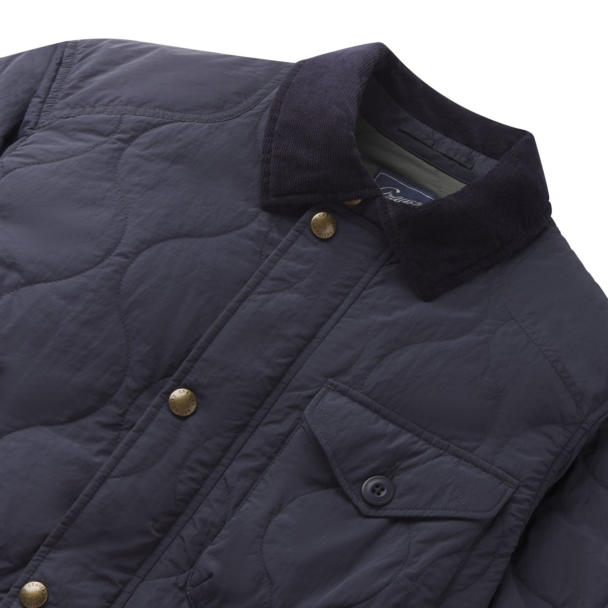 Grayers Andrew Lightweight Quilted Jacket Navy