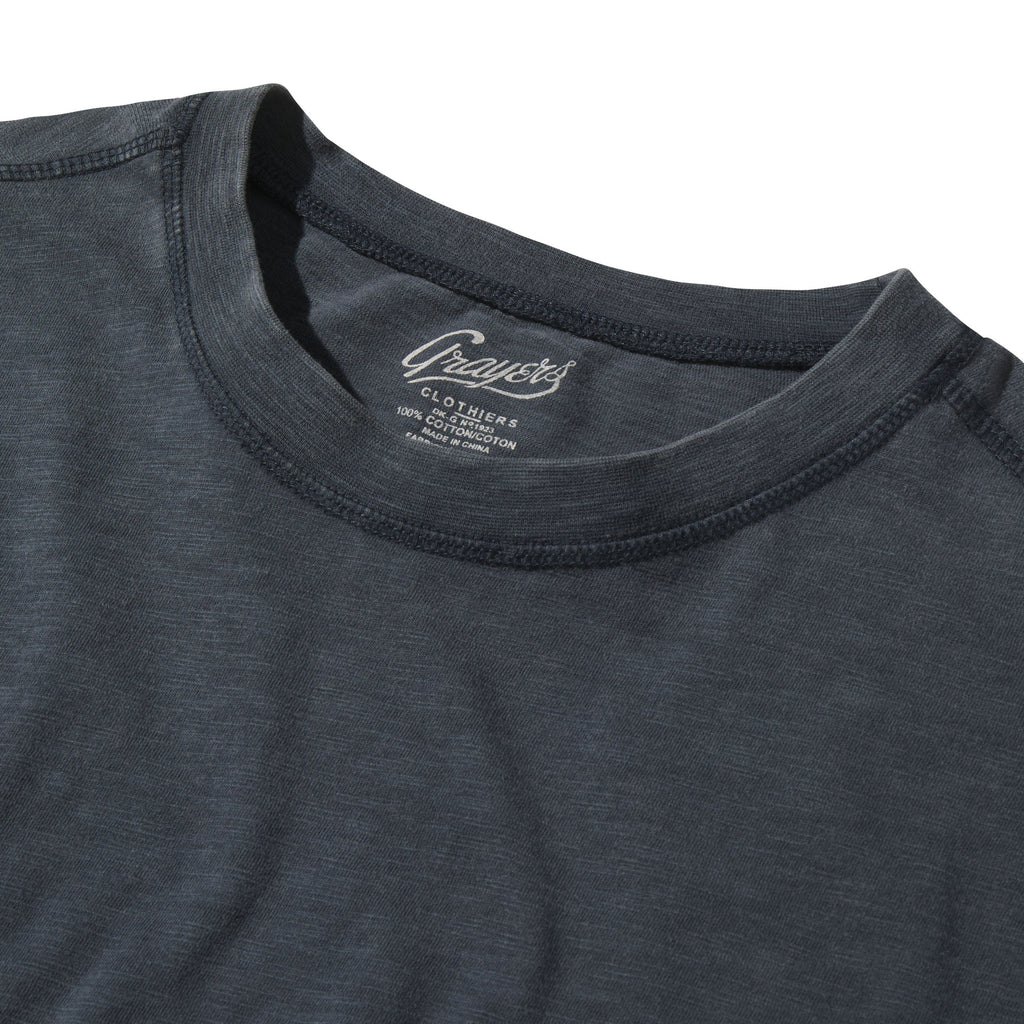 Navy Blue Pocket Tee — Lawrence