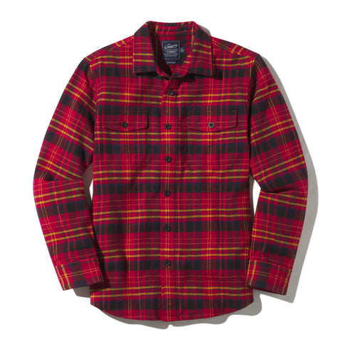 red and gold flannel