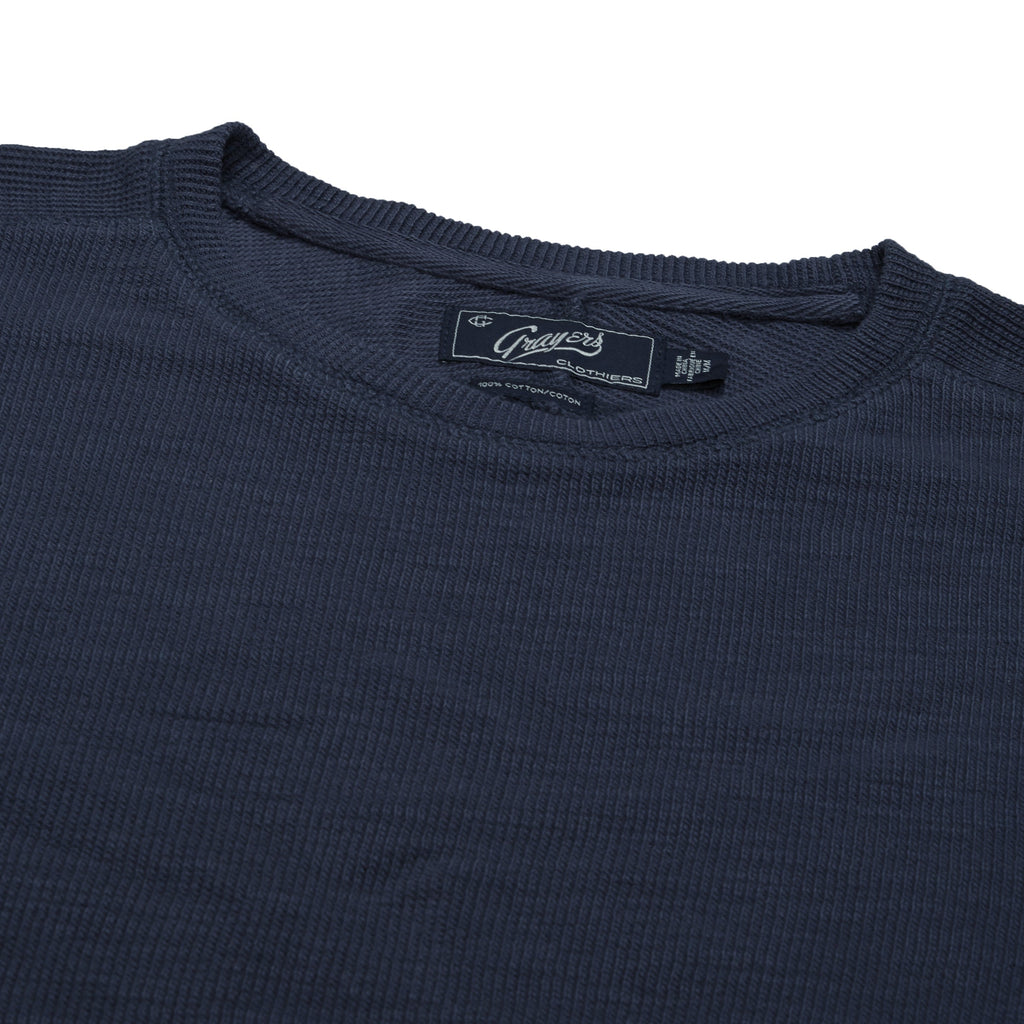 Spencer Waffle Crew - Dark Navy-Grayers