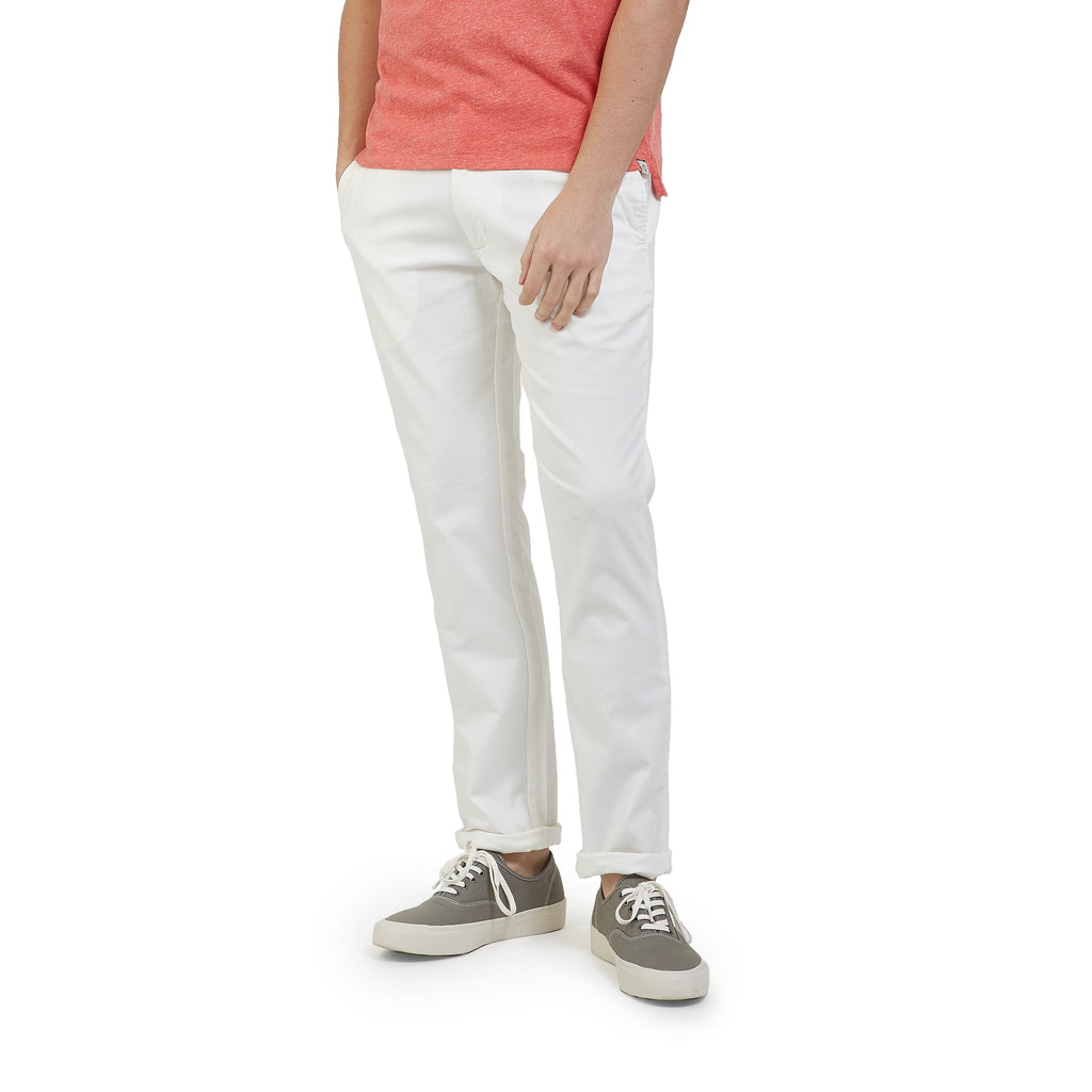 Newport Canvas Stretch Pant - White-Grayers