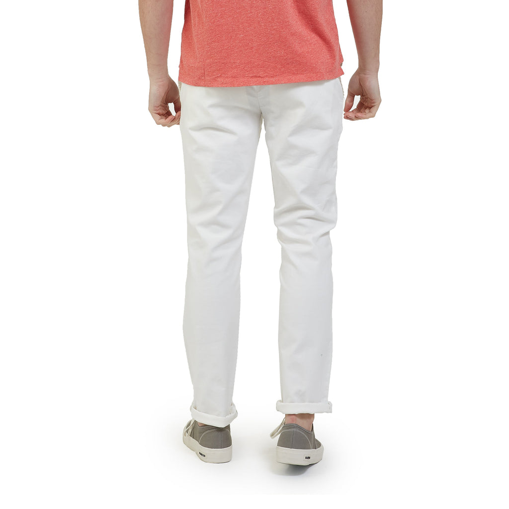 Newport Canvas Stretch Pant - White-Grayers