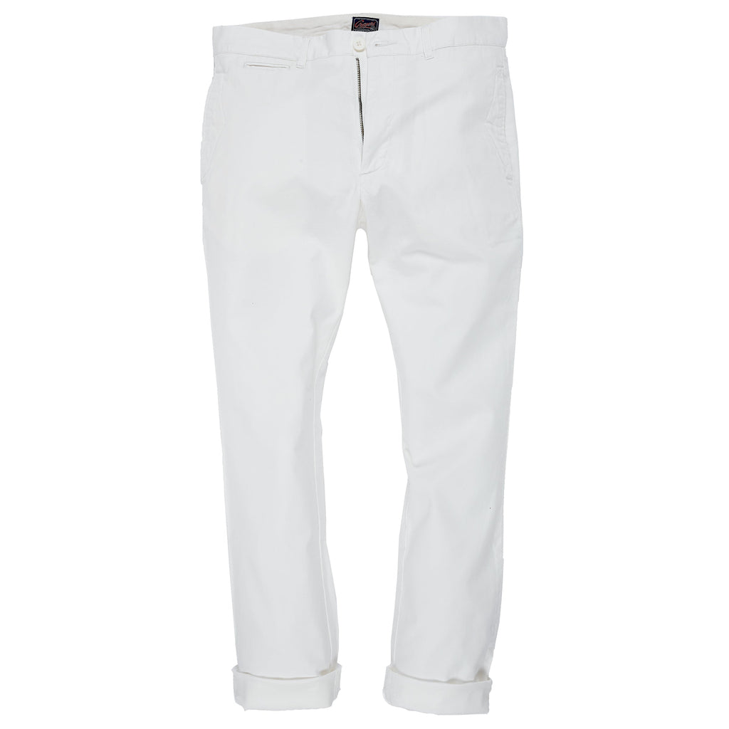 Newport Canvas Stretch Pant - White-Grayers