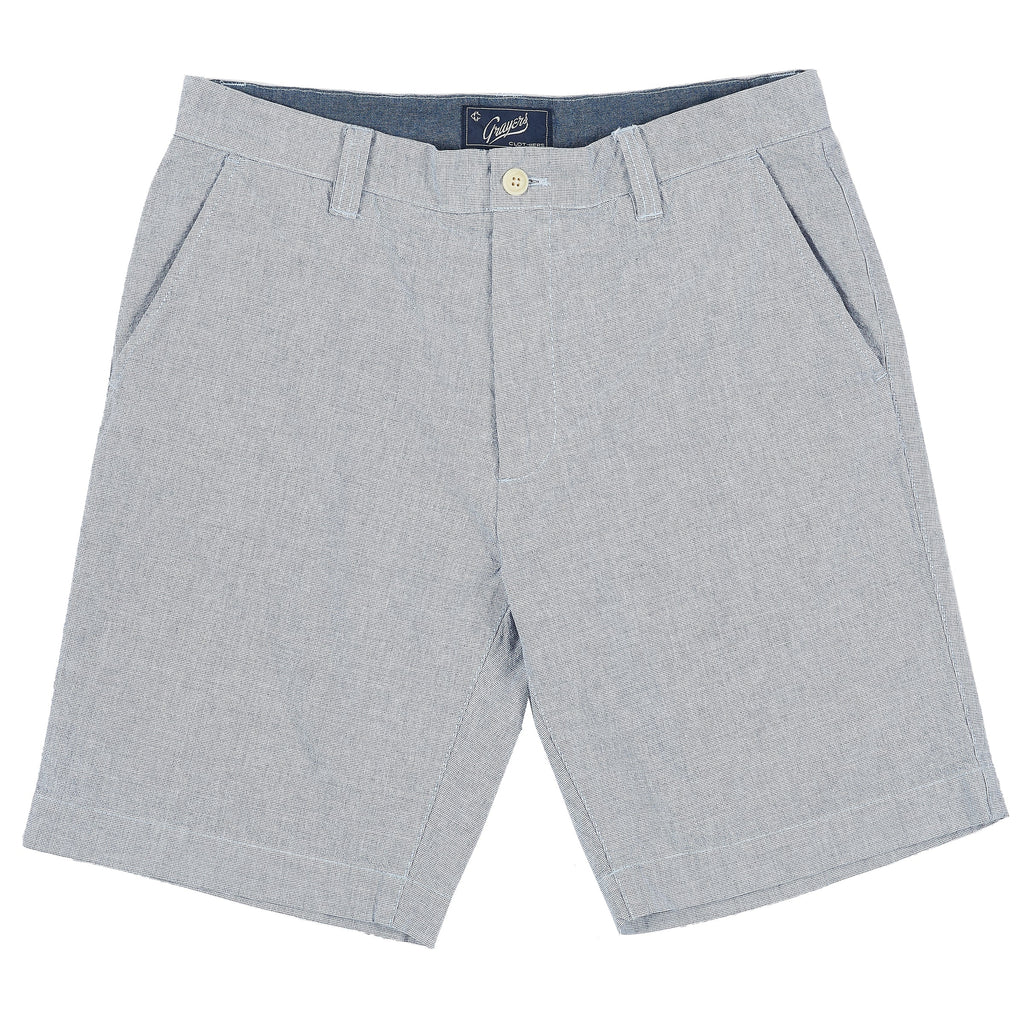 Eastvale Yarn Dyed Canvas Shorts - Blue-Grayers