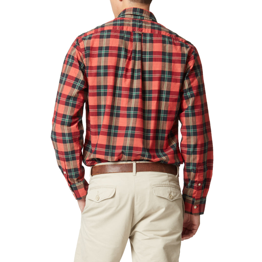 Slub Poplin Shirt - Red Black Green-Grayers