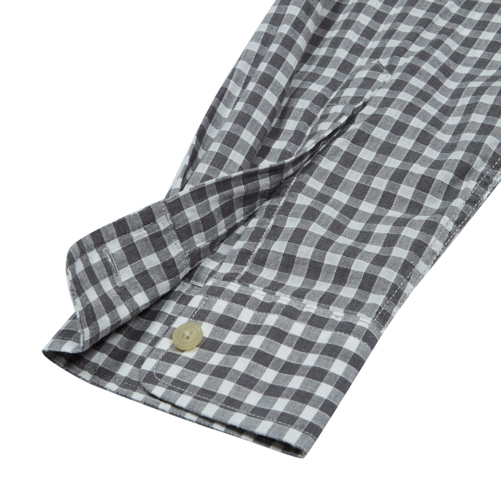 Preston Gingham Shirt - Charcoal Gingham-Grayers